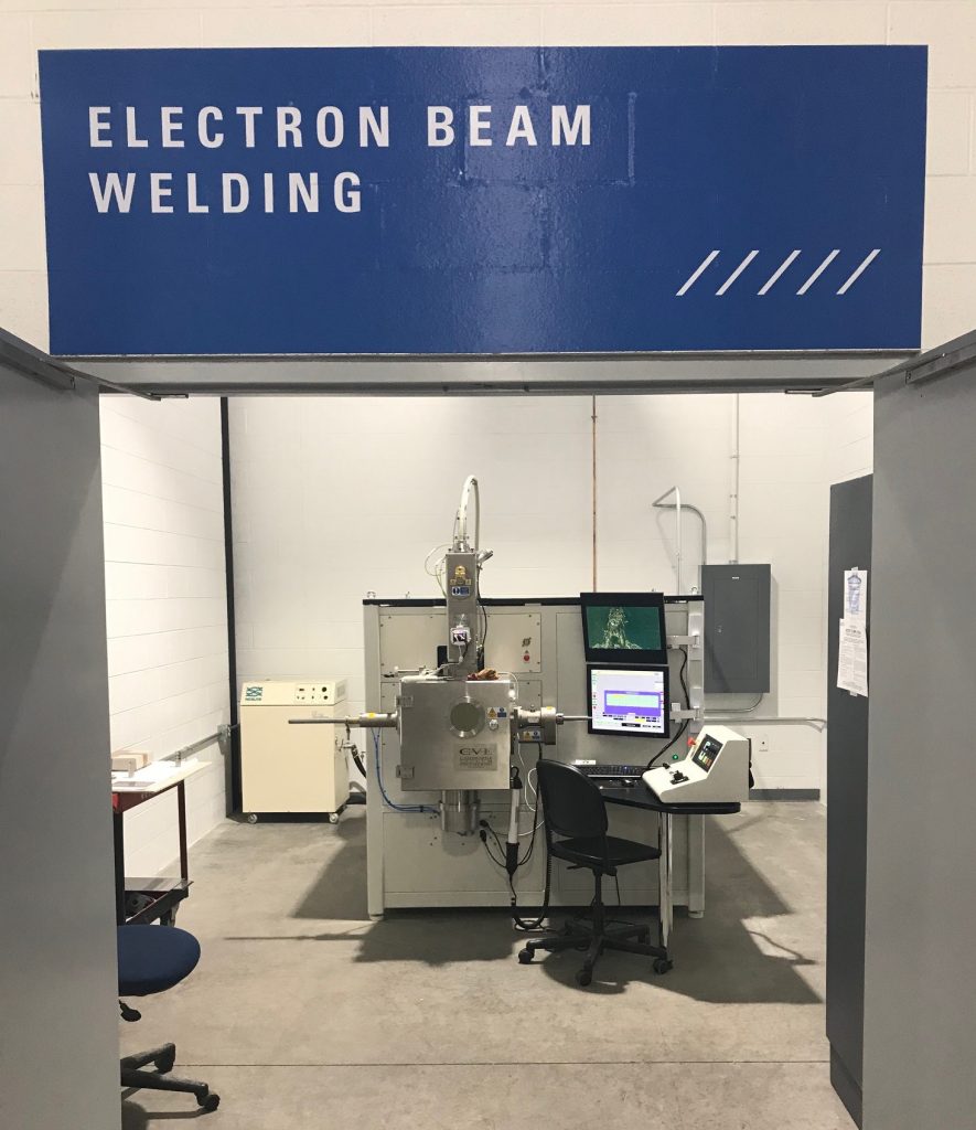 CVE 60kV electron beam welding machine at Pennsylvania college of techology