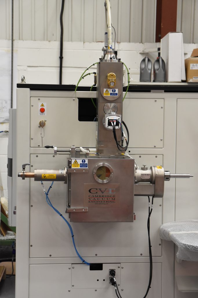 An electron beam welding machine custom-built by CVE for Tokamak Energy for use in the nuclear industry and nuclear fusion applications
